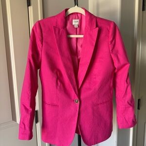 J.Crew Hot Pink Blazer Size 4 Tailored Statement Power Jacket